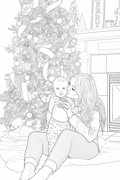 Custom Family Coloring Book from Photos