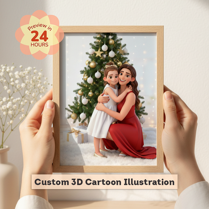 Custom 3D Cartoon Family Portrait (Digital Download)