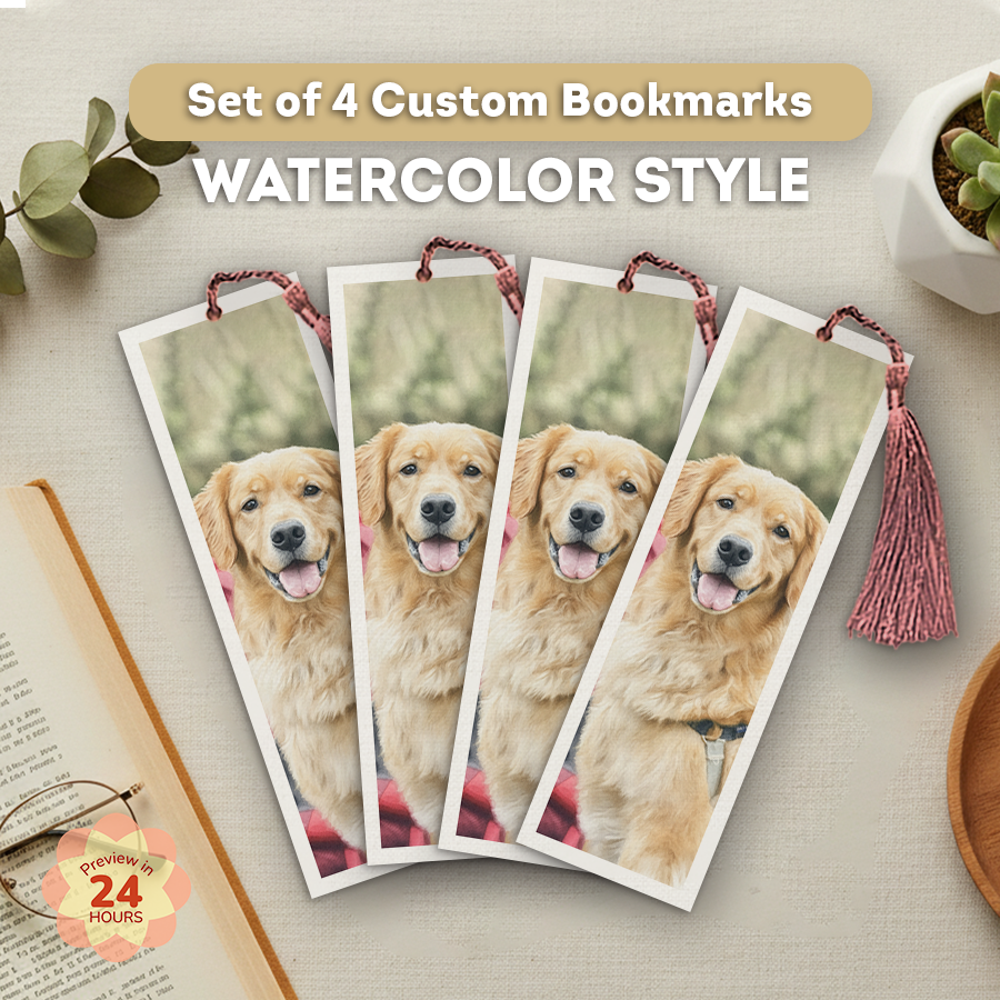 Personalized Bookmarks (Set of 4)