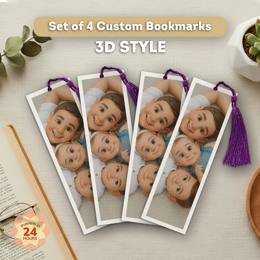 Personalized Bookmarks (Set of 4)