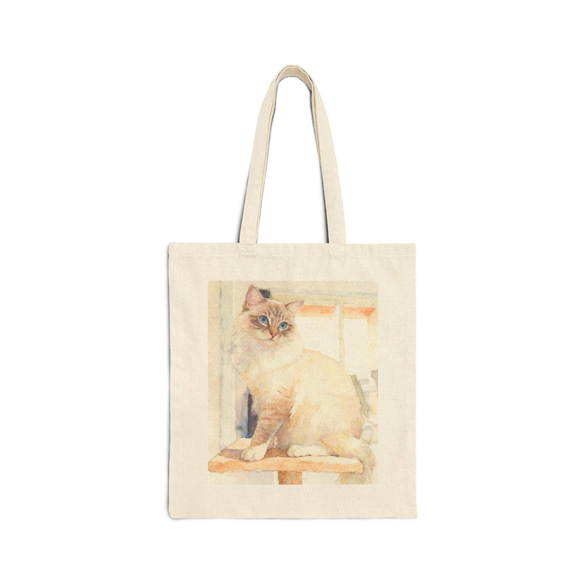 Tote bag with a cat design