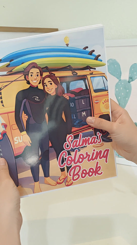 Custom Family Coloring Book from Photos