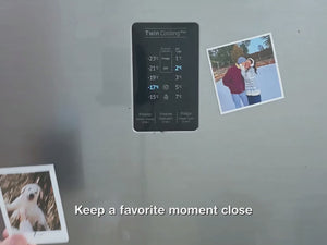 Personalized photo vinyl magnet video, custom picture magnet for fridge and home decor.